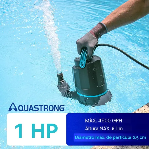 Vista 2 de AQUASTRONG Bomba de sumidero de 1 HP Bomba de agua sumergible de 4500 GPH