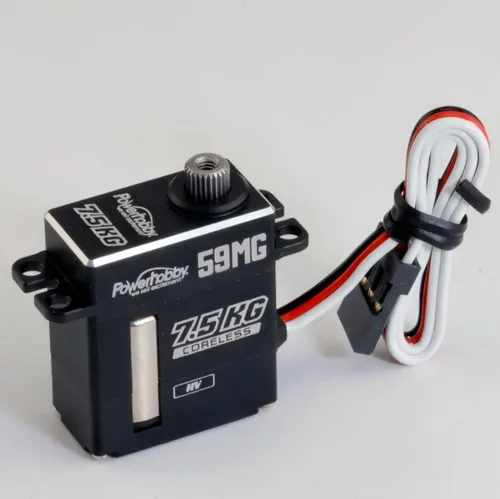 Vista 5 de Power Hobbies Servo AXIAL SCX10.3 / RYFT de aluminio de 59MG Digital Micro Upgrade