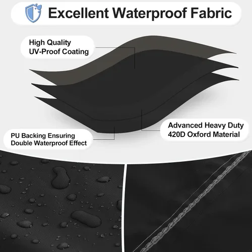 Vista 3 de OutdoorLines Funda Impermeable para Patio de Sofá de 3 Plazas para Exteriores - Fundas de Muebles de Patio Resistentes a los Rayos UV Resistentes a