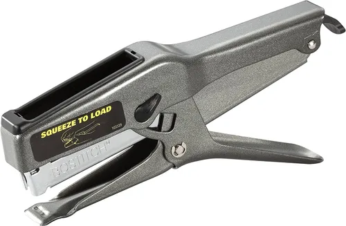 Vista 2 de Bostitch Office B8 Engrapadora de Alicate de Servicio Pesado con 1250 Grapas de 1/4" - Engrapadora Bostitch de Metal de Tira Completa para Cartón