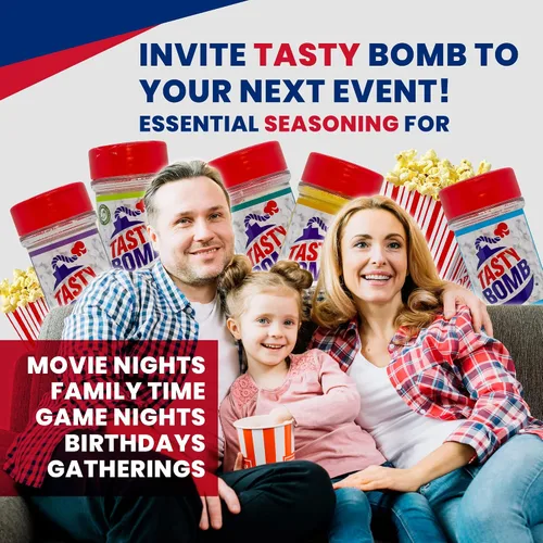 Vista 5 de Tasty Bomb Paquete de condimentos para palomitas de maíz, apto para dieta cetogénica, condimentos de palomitas de maíz en polvo para regalo, paquete