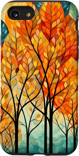Vista 22 de Fall Theme & Autumn Leaves & Colorful Trees, Fall Colors Case for iPhone 16