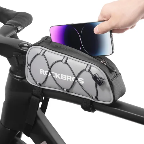 Vista 9 de ROCKBROS Bolsa de bicicleta de tubo superior Diseño delgado estrecho ligero Estilo 1