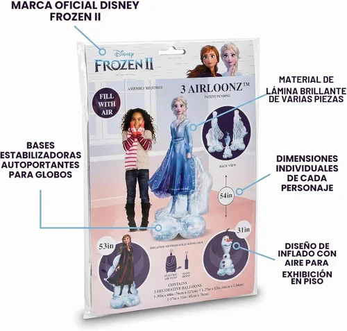 Vista 6 de Decoraciones de globos de aluminio con Airloonz de Frozen 2 por Amscan