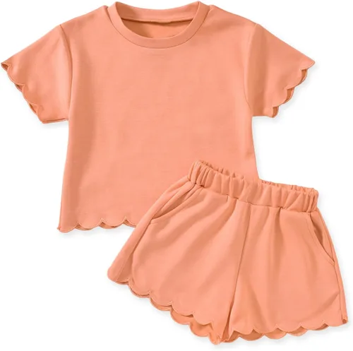 Vista 15 de Aalizzwell Traje de verano para niña pequeña 2-5T Púrpura
