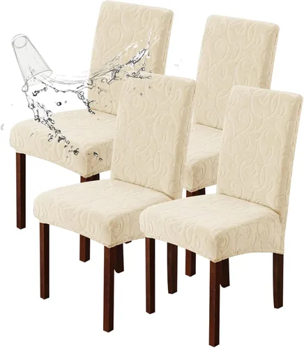 Vista 39 de Genina Fundas impermeables para sillas Parsons de comedor, fundas elásticas para sillas Parsons para comedor, cocina, funda protectora para silla