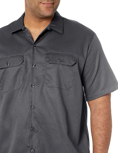 Vista 3 de Dickies Camisa de trabajo de sarga flexible de manga corta para hombre
