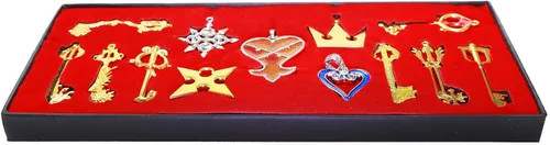 Vista 4 de Kingdom Hearts Keyblade - Juego de collar con colgante Sora