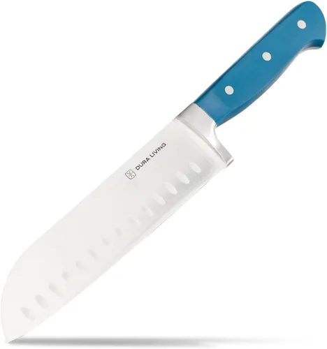 Vista 24 de DURA LIVING Juego de 2 cuchillos de cocina de alta calidad, cuchillo utilitario ultraafilado de 5 pulgadas y cuchillo de pelar de 3.5 pulgadas