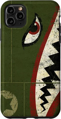 Vista 13 de WWII P-40 Fighter Plane Shark Mouth Warbird Nose Art Case for iPhone 17
