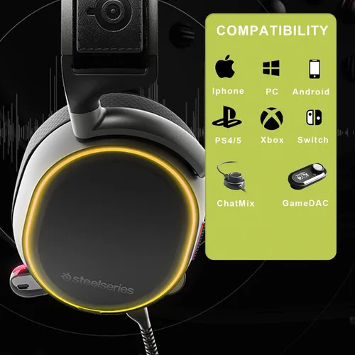 Vista 7 de Cable de repuesto para auriculares Arctis 3 Arctis 5, compatible con Arctis 3, Arctis 5, Arctis 7, Arctis Pro Wireless, auriculares Arctis Pro