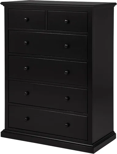 Vista 5 de Coaster Home Furnishings Sumerlin 460595BLK - Cajonera con 6 cajones, color negro