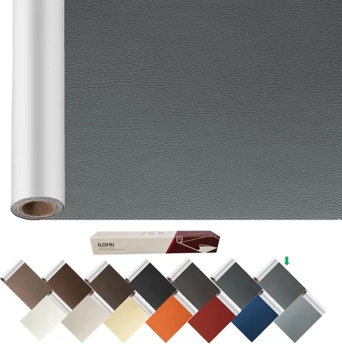 Vista 15 de ILOFRI - Parche de reparación de cuero grande de 60x17 pulgadas, vinilo autoadhesivo y cinta para sofá, asiento de auto, muebles, tapicería, sillas