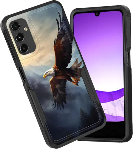 Vista 98 de Funda para Galaxy A15 5G, doble capa híbrida resistente a prueba de golpes, policarbonato duro, silicona suave, TPU, funda protectora para Samsung