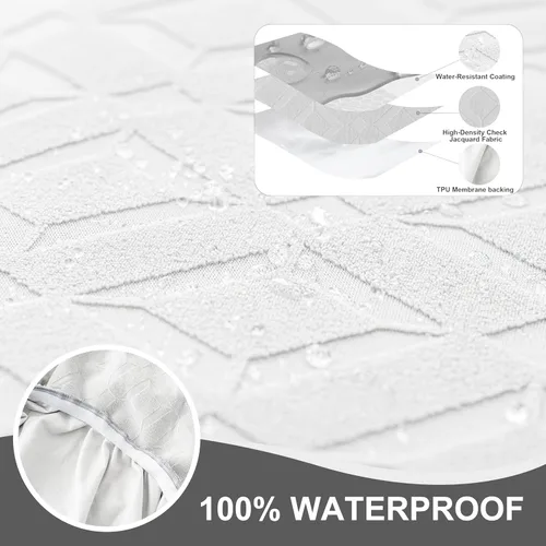 Vista 47 de Gennia Funda Impermeable para Silla Reclinable, Fundas Elásticas para Sofá Reclinable con Bolsillos, Fundas Lavables para Silla Reclinable Lazy Boy