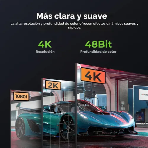 Vista 3 de GEARit - Cable HDMI de 100 pies, color negro, 4K en pared CL3