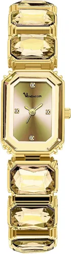 Vista 6 de Reloj de pulsera de cristal de lujo para mujer, elegante, rectangular, minimalista, con esfera de diamantes, impermeable, a la moda, delicado