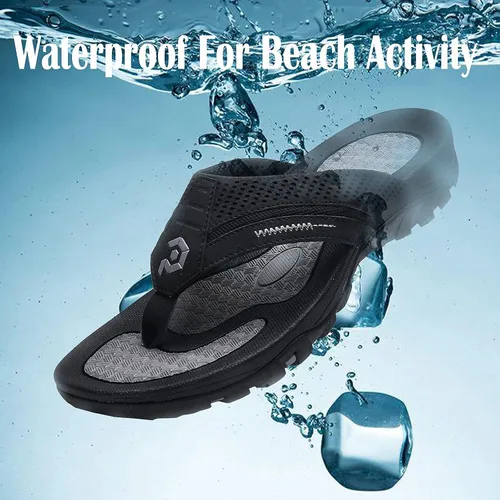 Vista 5 de Chanclas para hombre, sandalias de tanga duraderas y cómodas para la playa