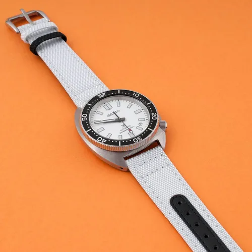 Vista 53 de StrapHabit Correa de reloj de liberación rápida, correa de reloj de tela de vela, dos longitudes, correa de reloj de piel de nailon, 0.748 in, 0.787
