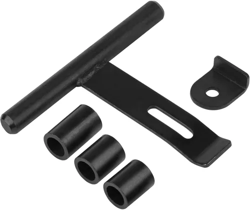 Vista 3 de Pestillo de perno deslizante de puerta de metal, 2 piezas, pestillo de barril soldable resistente Longitud de 8 pulgadas, para puerta de remolque