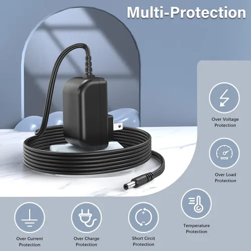 Vista 3 de Cable de alimentación con certificación UL para Echelon Connect Sport Modelo ECH-Sport Ejercicio Fitness Bike Cargador Adaptador de CA Adaptador