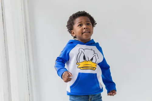 Vista 2 de Disney Mickey Mouse - Sudadera con capucha de forro polar para niños pequeños y grandes