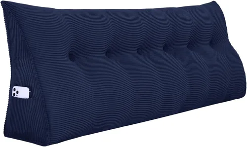 Vista 16 de WOWMAX - Almohada triangular para cabecero; almohada en forma de cuña para cabecero; almohada grande de refuerzo para cama, almohada