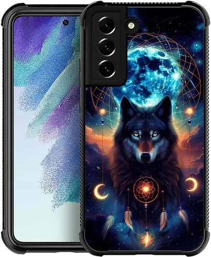 Vista 71 de Funda compatible con Samsung Galaxy S21, diseño de elefantes africanos, diseño increíble a prueba de golpes, antiarañazos, carcasa trasera