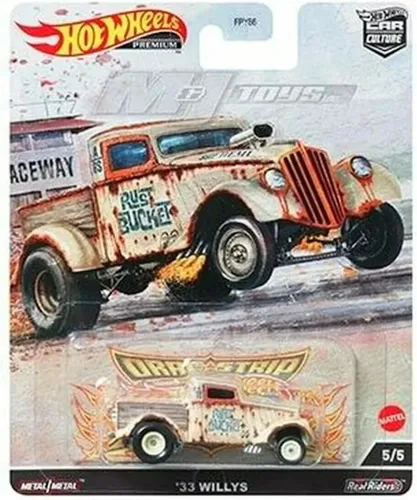 Vista 2 de Hot Wheels Car Culture 2022 Dragstrip Demons - Paquete completo de 5 vehículos fundidos a presión, escala 1:64, FPY86-957R, a partir de 3 años