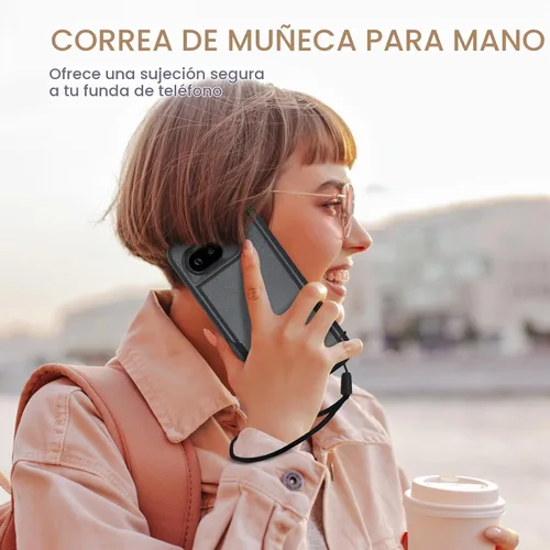 Vista 3 de Funda para Google Pixel 9A, de cuerpo completo, resistente, a prueba de golpes, con correa de cordón, protector de pantalla de vidrio templado