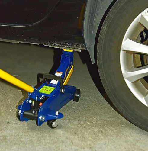 Vista 6 de Torin Gato hidráulico de perfil ultra bajo de acero resistente para servicio/piso con bomba de elevación rápida de doble pistón, capacidad de 2
