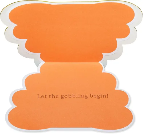 Vista 2 de Papyrus Tarjeta de Acción de Gracias para niños (Let the Gobbling Begin)