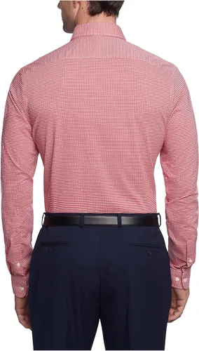 Vista 2 de Tommy Hilfiger Camisa de vestir para hombre, ajuste delgado, sin planchado, guinga