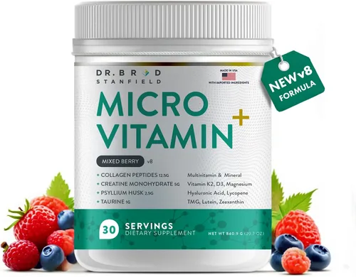 Vista 8 de Multivitamínico metilado, creatina, colágeno (sin sabor)
