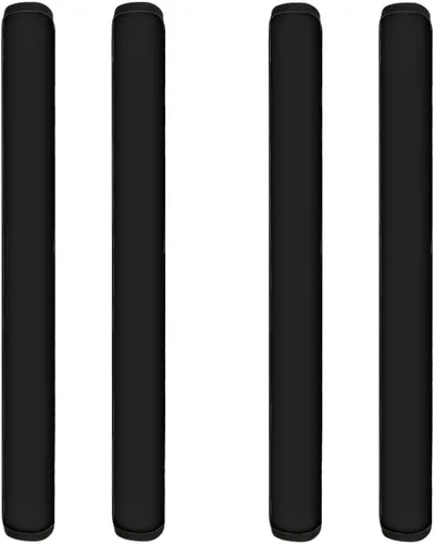 Vista 23 de Coldinair Fundas protectoras antideslizantes para manijas de puerta de refrigerador con estampado de mármol aguamarina, asas de decoración