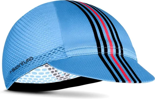 Vista 12 de Hikenture Gorra de ciclismo, gorra de calavera refrescante con visera solar, transpirable, forro de casco de verano para hombres y mujeres Negro