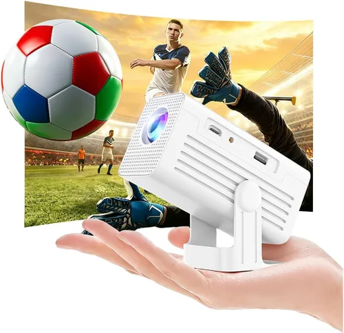 Vista 10 de [Proyector inteligente con aplicaciones] Mini proyector compatible con 4K con WiFi y Bluetooth, proyector de películas XENPONAD para dormitorio