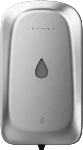 Vista 11 de JETWELL Dispensador automático de jabón de manos sin contacto para montaje en pared, funciona con pilas, cubierta de acero inoxidable negro mate