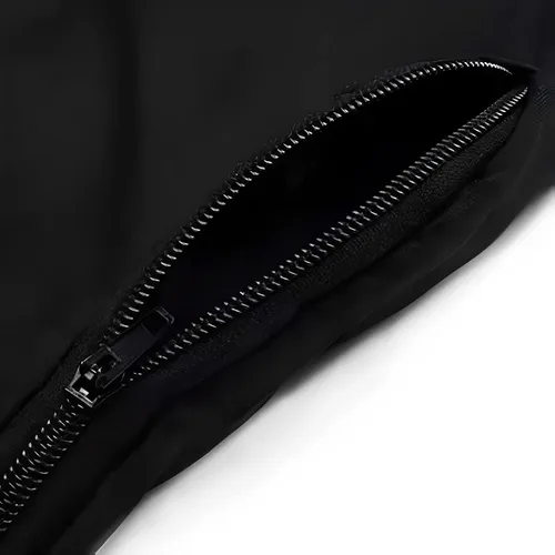 Vista 5 de Bolsa de recolección de polvo negro para sierra ingletadora 255, con cremallera y soporte ajustable con cable, fácil de transportar y almacenar