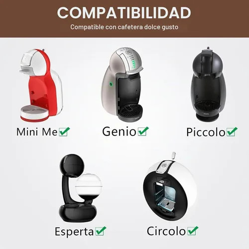 Vista 2 de KEEPOW Cápsulas de café reutilizables compatibles con la máquina Nescafe