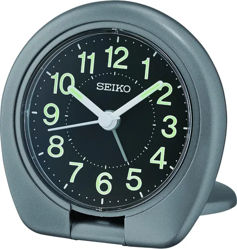Vista 6 de SEIKO Sakai Travel Dormitorio Reloj despertador, color azul metálico