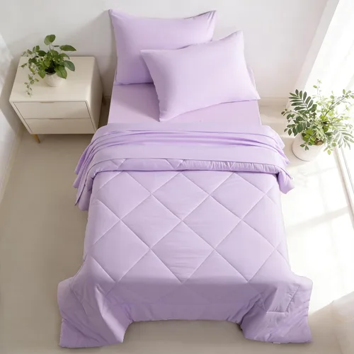Vista 13 de FLXXIE Juego de ropa de cama de microfibra de 4 piezas, color aguamarina Aqua