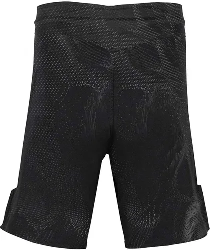 Vista 3 de O2TEE Pantalones cortos de lucha MMA para hombre, serie Roar, BJJ, No Gi, Grappling, Jiu Jitsu Onda abstracta
