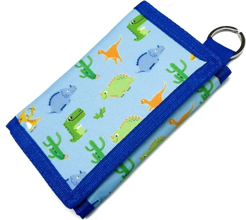 Vista 2 de Carteras de lona para niños con adhesivo y bolsillo con cremallera para adolescentes, Estilo 8