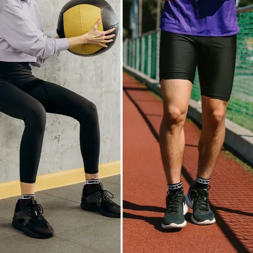 Vista 6 de Calcetines de ciclismo de compresión de tobillo para correr, para viajar, caminar, escalada