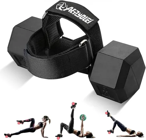 Vista 9 de Dumbbell Foot Attachment, Tibialis Trainer, Adjustable Ankle Weights, Leg Workouts at Home for Hip Flexors,Ankle Straps for Weight Lifting,Shin