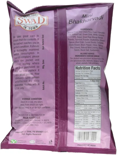 Vista 2 de Great Bazaar Swad Bhakarwadi Snacks, 10 onzas