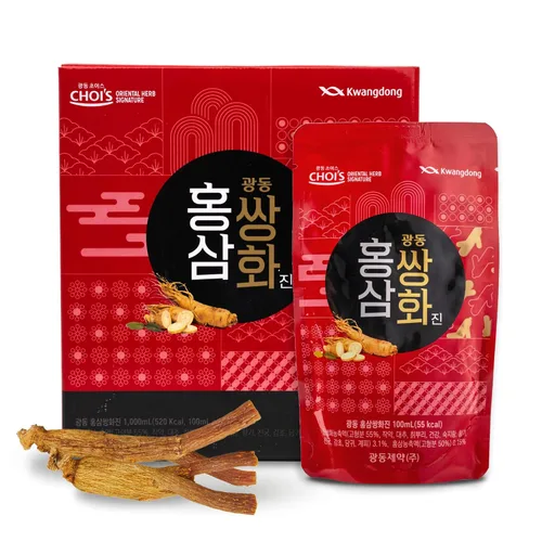 Vista 10 de KWANGDONG Ssang Hwa Jin (Jengibre) - Té herbal coreano tradicional de jengibre, apoya el bienestar general, la energía y la vitalidad, 10 sobres