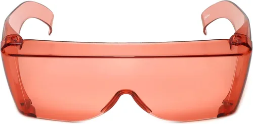 Vista 4 de Calabria 6000 gafas de seguridad de ajuste grande para hombres y mujeres, gafas de ajuste para hombres y mujeres, envolventes, tintadas, antivaho