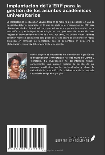 Vista 2 de Implantación de la ERP para la gestión de los asuntos académicos universitarios (Spanish Edition)